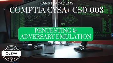 Penetration testing and adversary emulation - CompTIA CySA+ CS0-003 2.50