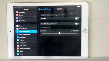 How To Turn On Night Shift Schedule On iPad