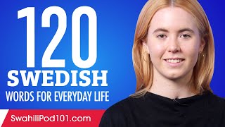 120 Swedish Words for Everyday Life - Basic Vocabulary #6