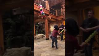 The correct way to hit a piñata blindfolded!