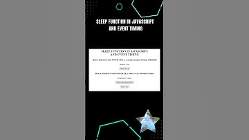 Sleep function in JavaScript