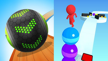 Going Balls Vs Stack Rider Android iOS Mobile Gameplay Walkthrough
