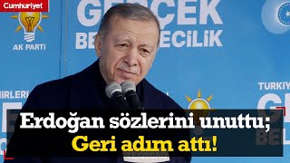 Erdoğan Hatayda Söylediği Sözleri Unuttu Geri Adım Attı