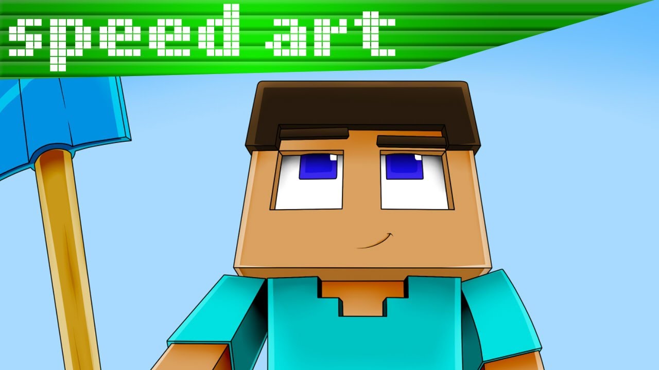 minecraft steve speed art YouTube