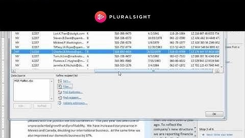 Filtering in a Mail Merge for Word 2010