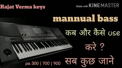 Mannual bass in korg keyboards pa series
