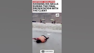 Warning: This Developer’s Final Presentation May Cause Jaw-Dropping Reactions 🤐 #programming #funny