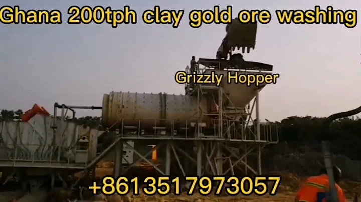 200tph Ghana Sticky Clay Alluvial Gold Ore Washing Plant