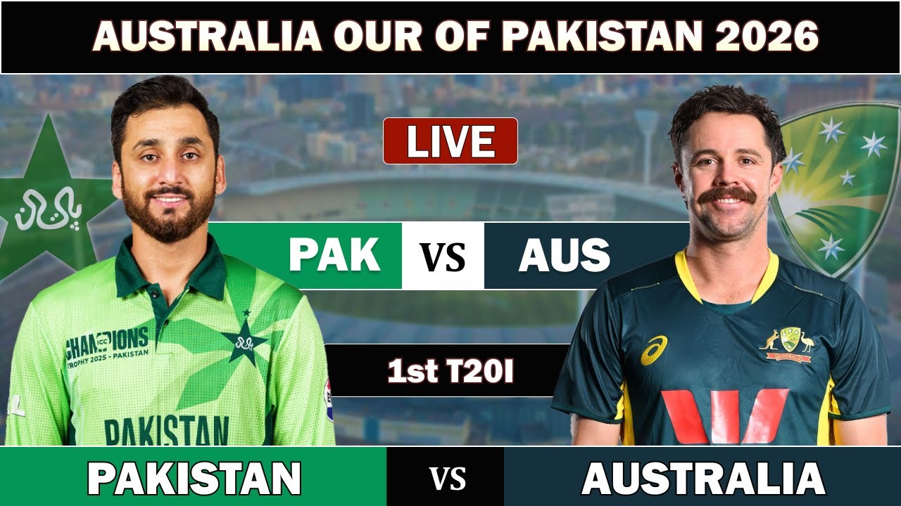 PAKISTAN vs AUSTRALIA 1st T20 MATCH LIVE | PAK vs AUS LIVE SCORES & COMMENTARY