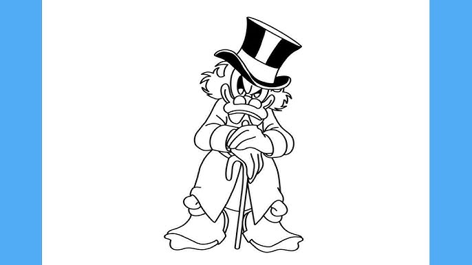 Como Desenhar o Tio Patinhas [Uncle Scrooge] - (How to Draw