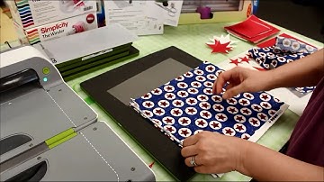 Fourth of July Table Runner Project Part 1 - Using the AccuQuilt Go! Big Fabric Cutter