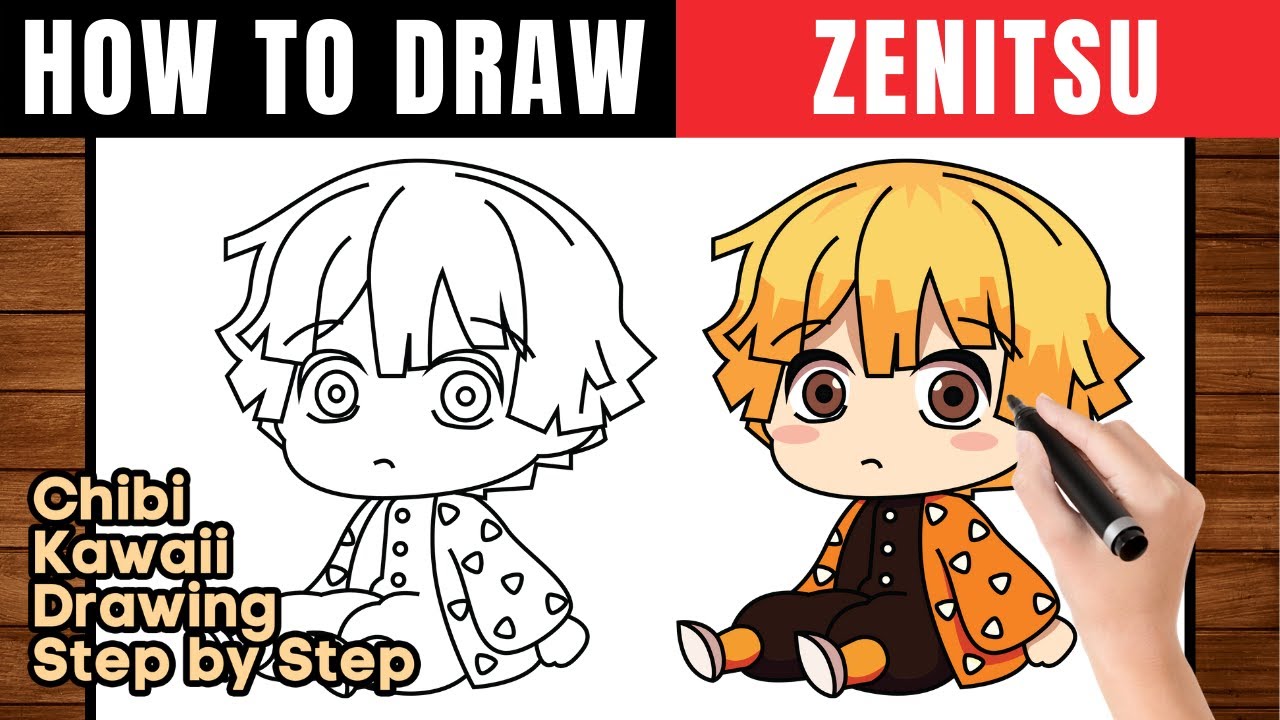 Desenhando Zenitsu - Kimetsu no Yaiba  Anime demon, Anime chibi, Anime  character drawing