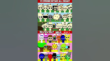 SPRUNKI RETAKE ALL CREAMY ? VS SPRUNKI SWAPPED #incredibox #sprunkimod #roblox #oc
