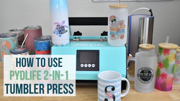 Save 22% on PYD Life 2 in 1 30 OZ Tumbler Heat Press Machine and 40 OZ  Tumbler Heat Press Attacment