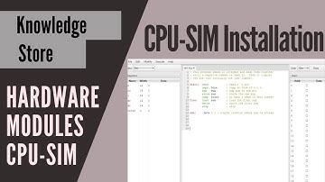 01 CPU-Sim Installation and Hardware Modules || CPU-SIM || Computer System Architecture Practicals