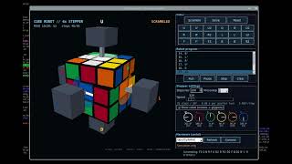 3D Rubic's Cube Solver ran on raspberry pi python code using tkinter gui library.