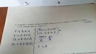 FORM 3: PARTIAL VARIATION