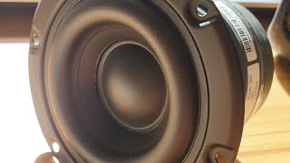 Tymphany (Peerless) SLS-85 3,5" Woofer smooth high excursion test 2