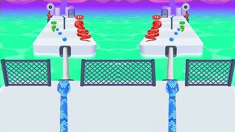 Snake Run Race 3D - All levels Mobile Gameplay Walkthrough Android iOS (levels 11-15)