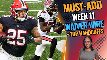 Top 10 Waiver Wire Adds for Week 11 | Must-Grab Pickups + Key Handcuffs for the Playoff Push