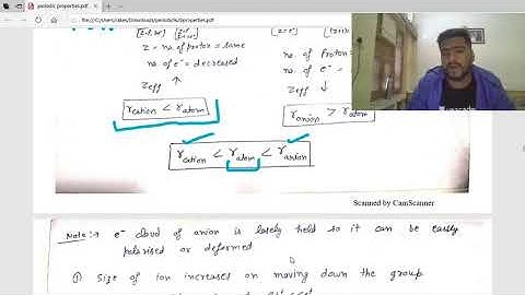 Periodic Properties | Periodicity In Radius | IIT JAM | Rakesh Patter | JAM 2020 | Unacademy Live
