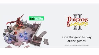 Unboxing Dungeons & Lasers II - Kickstarter tabletop terrain for D&D or Sci Fi RPGs