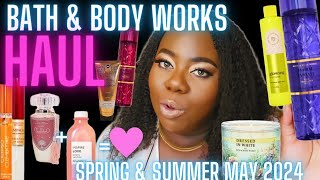 HUGE BATH & BODY WORKS HAUL! MAY #2024 SPRING SUMMER BODY MISTS BUTTERS OILS CANDLES DUPES & MORE!