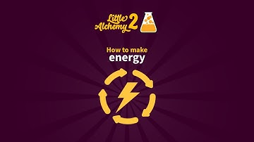 How to make ENERGY in Little Alchemy 2 - Official Hints - step by step walkthrough guide