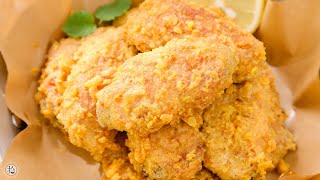 【咸蛋黄鸡翅】听我的快去做！外皮咸香酥脆，咬一口肉嫩多汁，好吃到舔手指～【拾味爸爸】