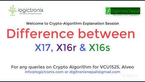 X17 vs X16r vs X16s Crypto-Mining Algorithm Difference Explained!!!