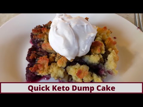 Quick And Easy Keto Dump Cake (Nut Free And Gluten Free)