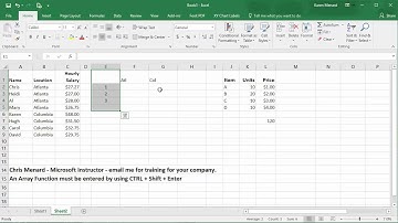 Excel - Large Function with Criteria - array function by Chris Menard