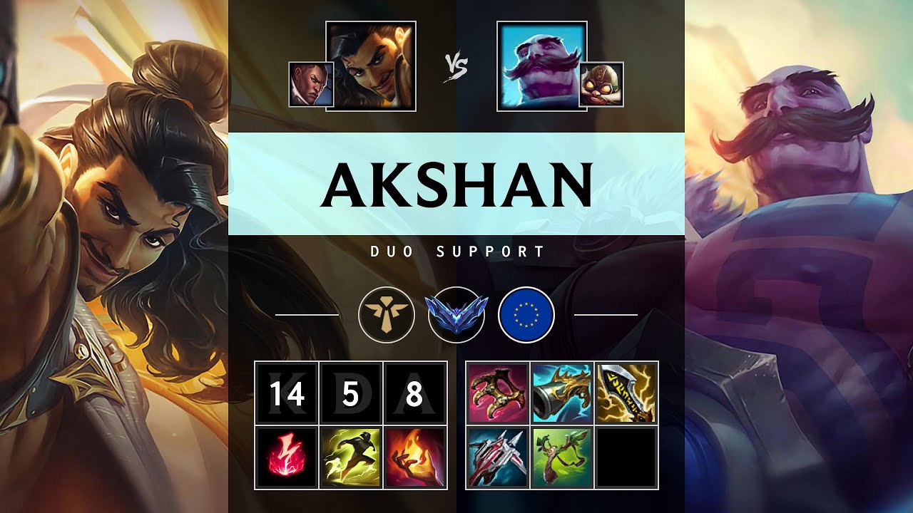 Akshan Support vs Braum - EUW Diamond Patch 25.14