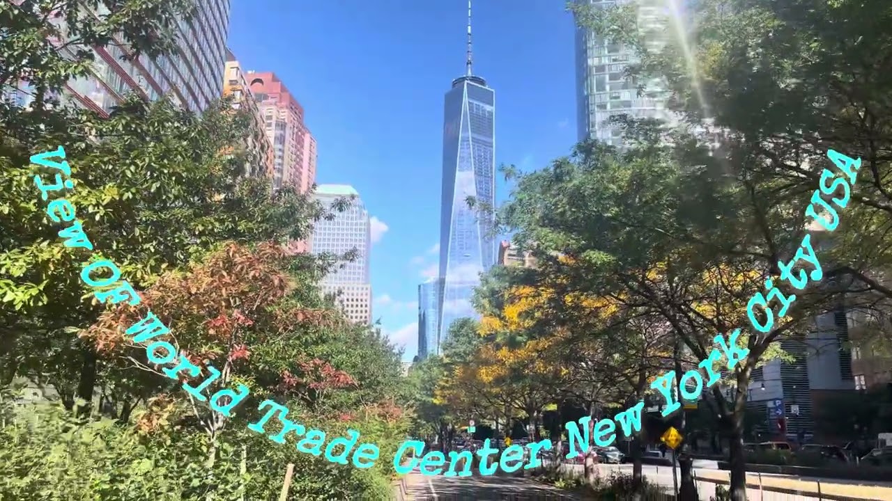Autumn In World Trade Center New York | Fall Colors In Battery Park New York City ,USA |