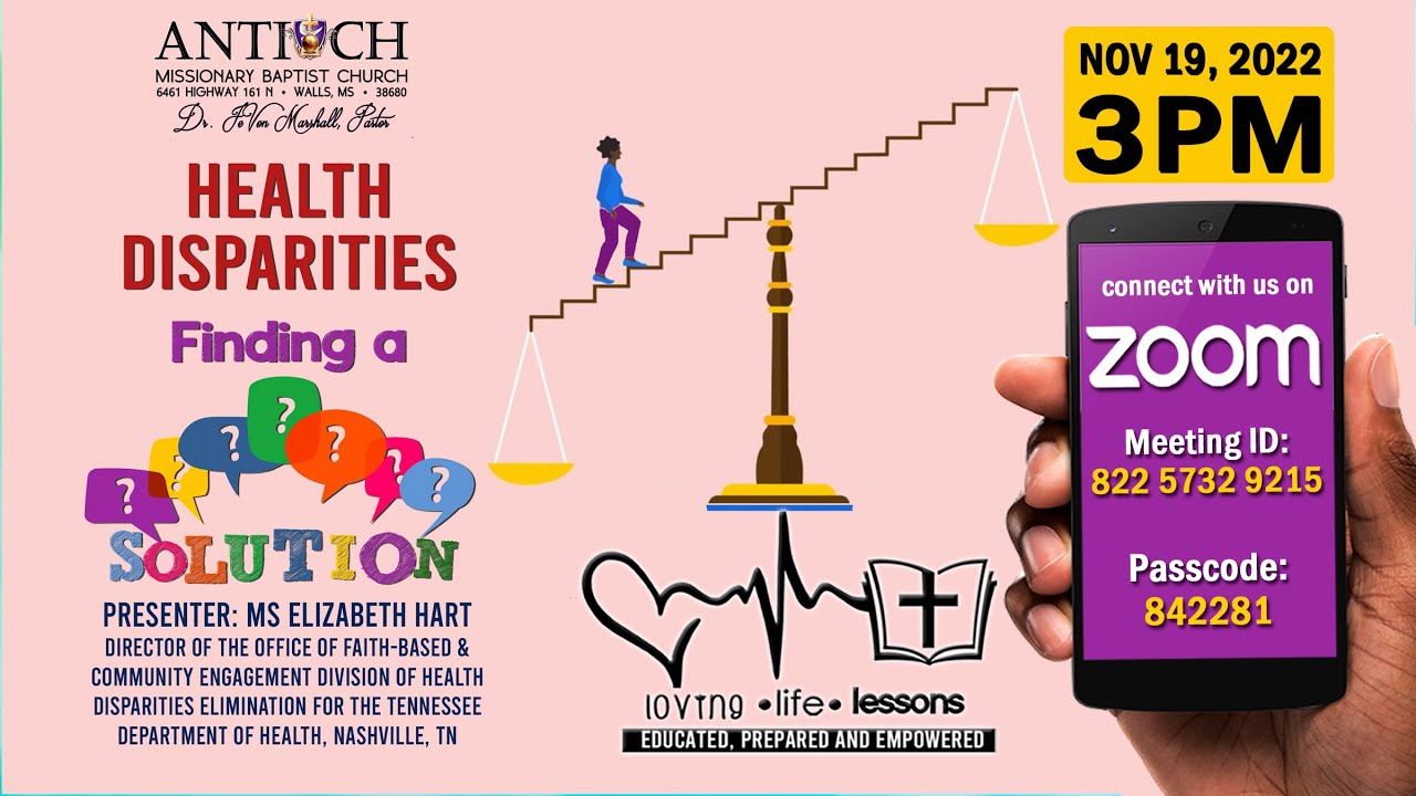 Loving Life Lessons Identifying & Addressing Health Disparities YouTube