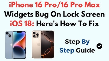 iPhone 16 Pro/16 Pro Max Widgets Bug On Lock Screen iOS 18: Here