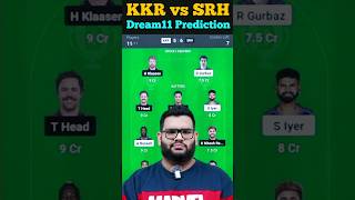 KKR vs SRH Dream11 Prediction| #kkrvssrhdream11 #kkrvssrhdream11 #dream11 #cric11forecast