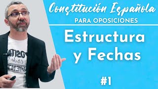 Constitución Española - Estructura y Fechas importantes