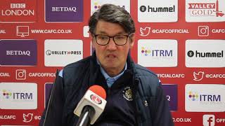 Mick Harford on the 3-1 defeat to Charlton