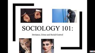 Soc 101 Chapter 6 Deviance and Social Control Lecture Part 1