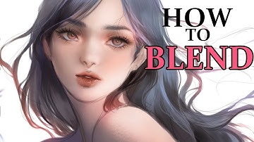 [MediBang] Blending Tutorial + how to make a brush