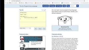 【Go语言教程】01 Go 语言简介和 Hello World