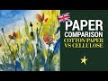100% cotton paper vs cellulose paper : Comparison - ENGLISH VERSION
