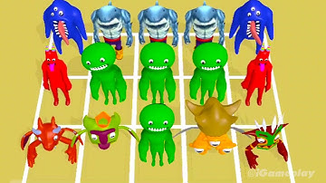 Merge Alphabet Lore Run vs Merge Garten Of Ban Ban - Merge Battles ⭐ abcdefghijknopqrstuvwxyz