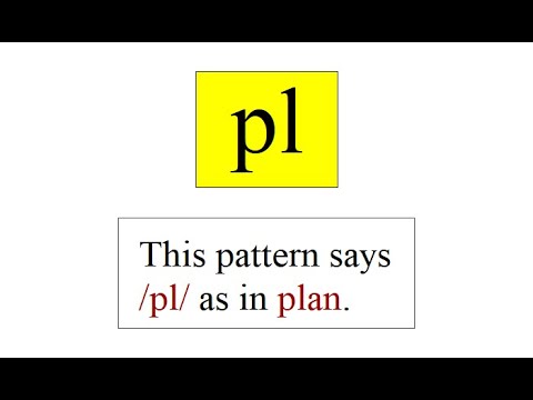 Phonic pattern "pl"