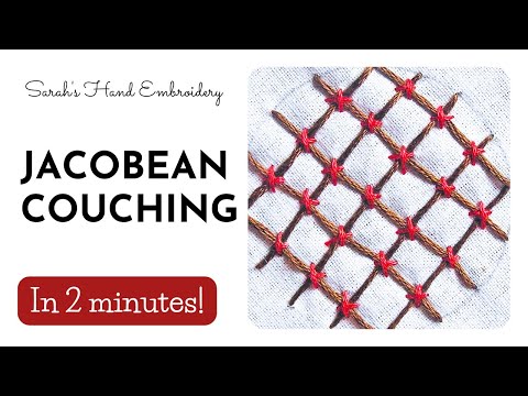 How to do Jacobean Couching