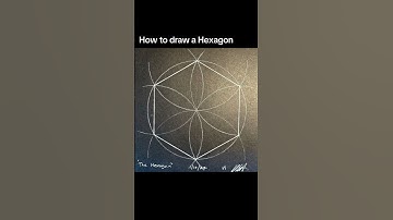 How to draw a Hexagon #natureofflowers #art #geometry #geometricart #howtodraw