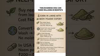 Neem Powder Export Business 💰 | Start Small, Earn Big in 2026
