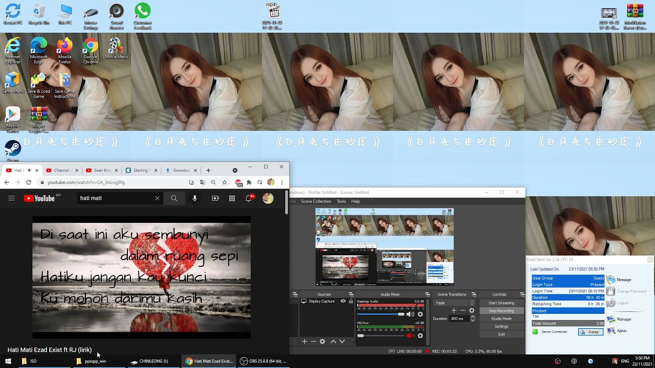 Hati Mati Ezad Exist ft RJ (lirik) - 23/11/2021