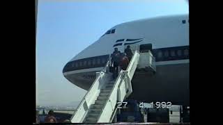 Olympic Airways 747 SX-OAE &quot;Olympic Peace&quot; Arrival at Ellinikon Airport LGAT from Bangkok OA478 1992